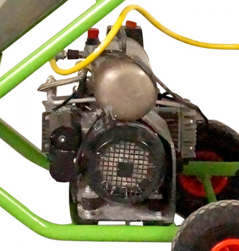 Picco Power: Compressor integrated in the frame (optional accessory)